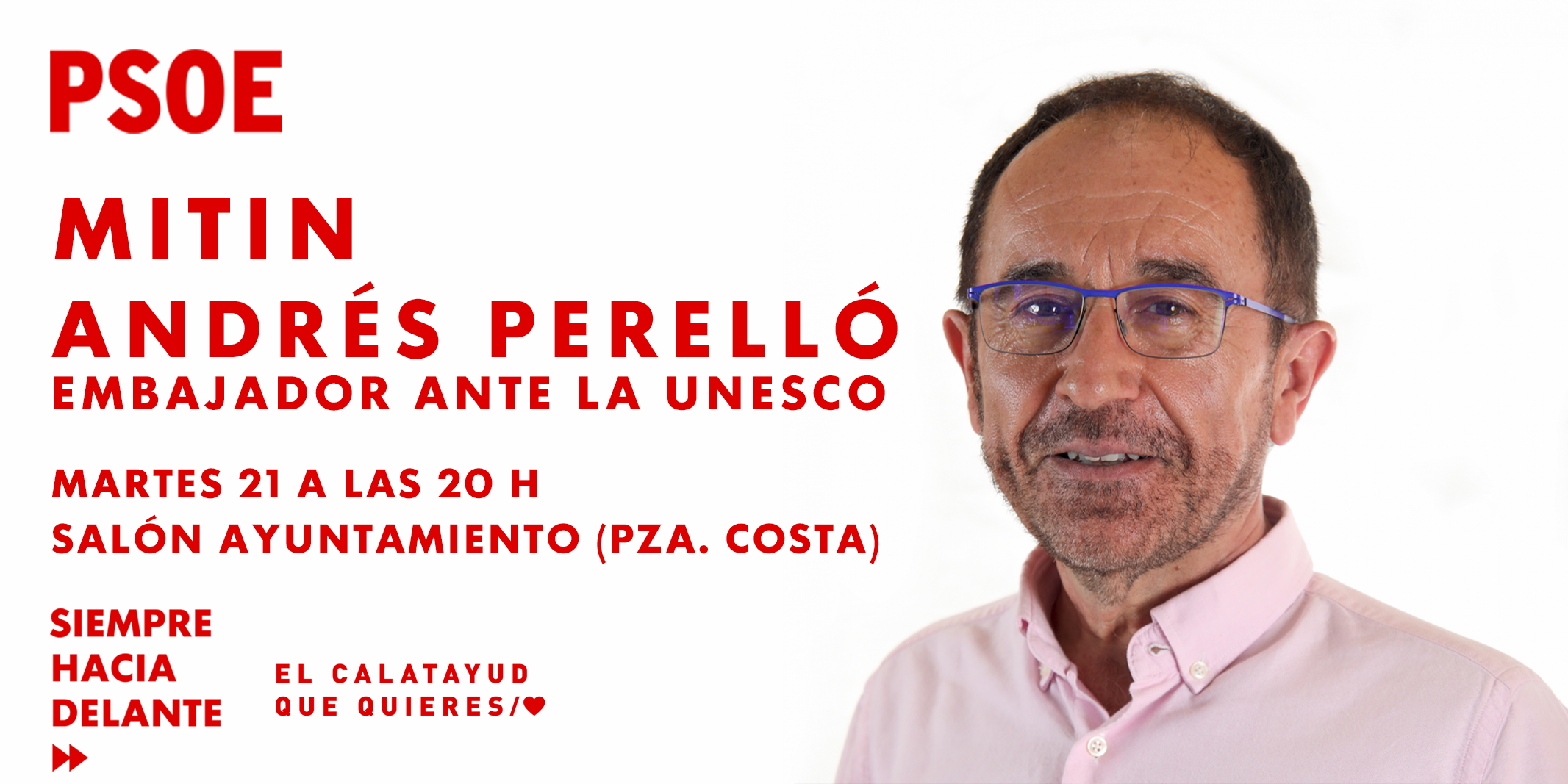21/mayo: mitin con Andrés Perelló